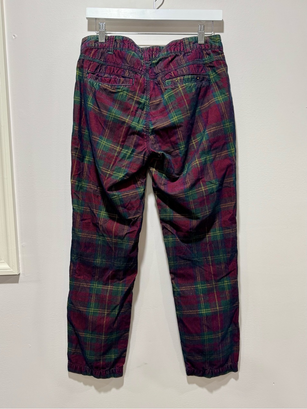 Anthropologie Pilcro and the Letterpress Hyphen Plaid Corduroy Pants Size 29 - Picture 2 of 6
